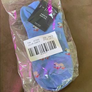 J Crew blue skate boarding Frenchie